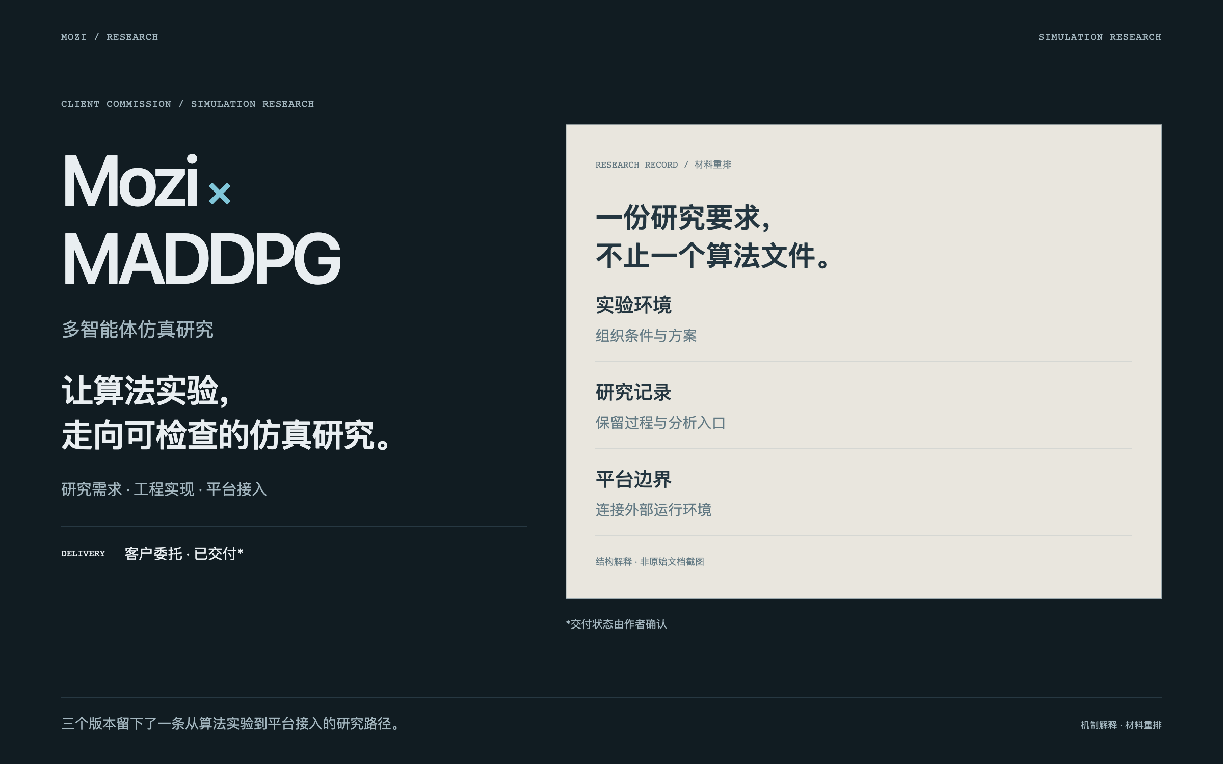 把算法实验,接进仿真研究。